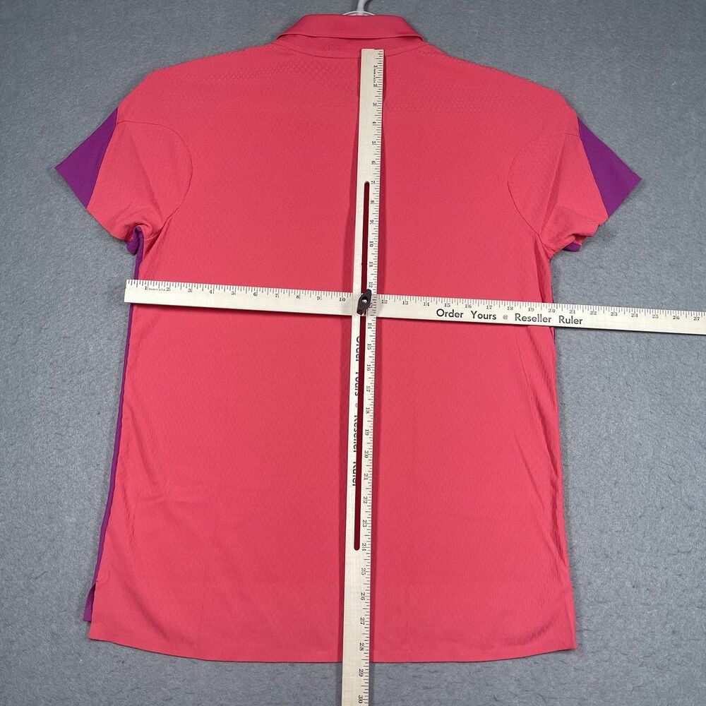 Nike Polo Shirt Men Medium Pink Fuchsia Dri-FIT ADV Slam Tennis Court Colorblock - Picture 8 of 9